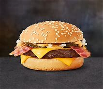 Crispy bacon burger